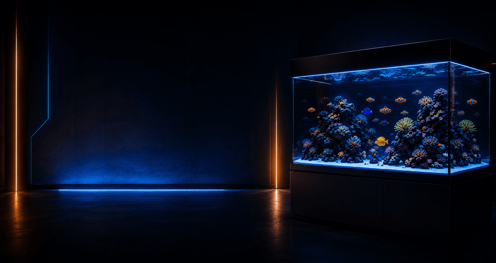 Showroom Ocean of Dreams com aquário premium